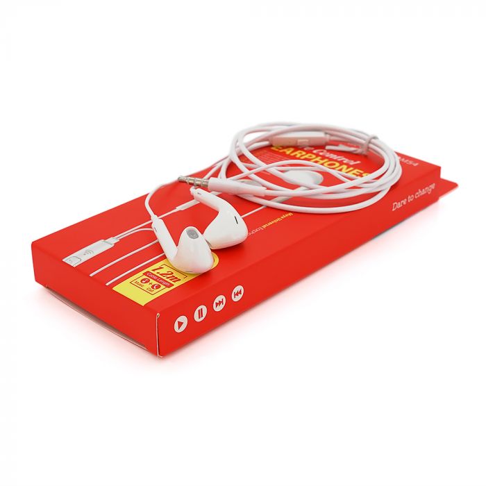 
					Навушники провідні BOROFONE BM54, 1,2м, White, Box