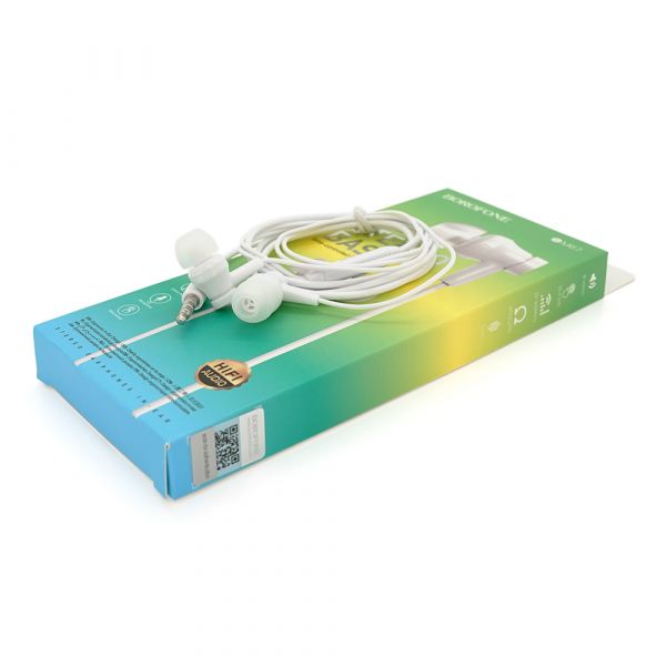 
					Навушники провідні BOROFONE BM67, 1,2м, White, Box