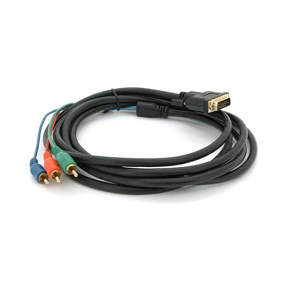 
					Кабель DVI (тато)-3RCA (тато), 3m, 2 ферит, Black, ОЕМ