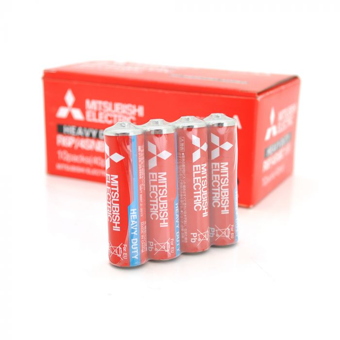 
					Батарейка Heavy Duty MITSUBISHI 1.5V AA/R6P, 4S shrink pack,200pcs/ctn