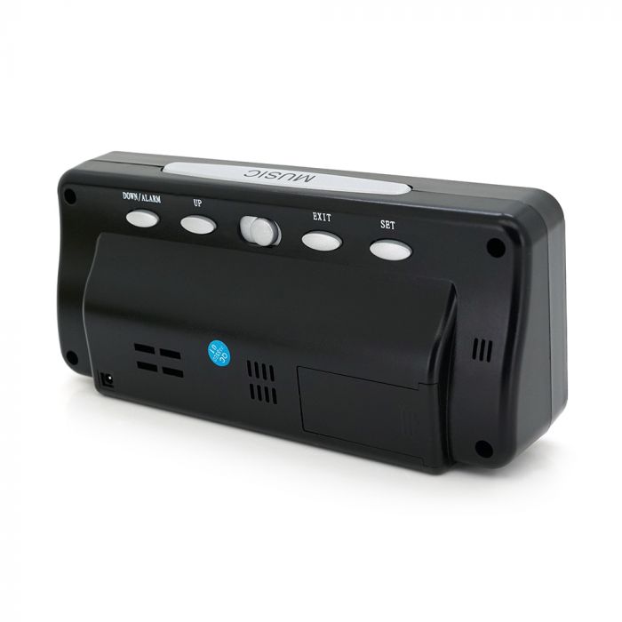 
					Електронний годинник VST-763WX, з датчиком температури, будильник, живлення від кабелю USB, Blue Light