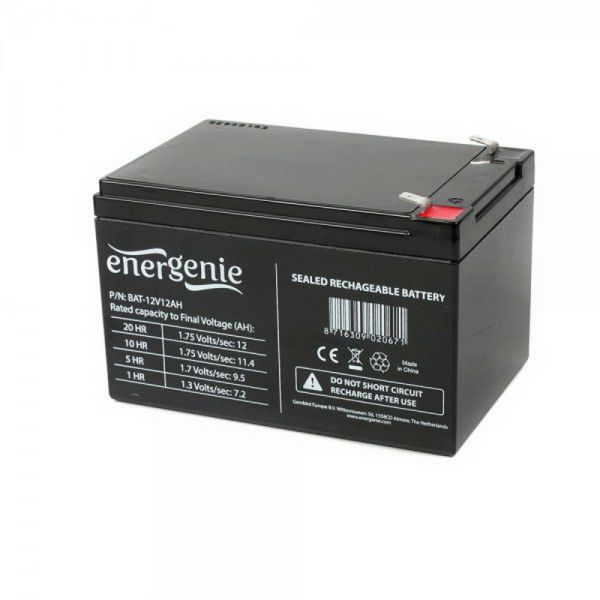 Акумуляторна батарея EnerGenie 12V  12Aг (BAT-12V12AH)