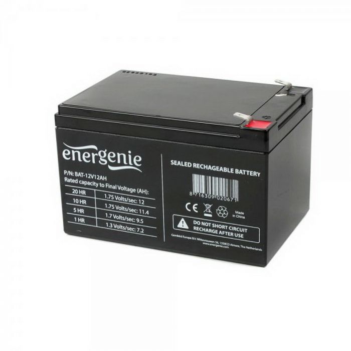 Акумуляторна батарея EnerGenie 12V  12Aг (BAT-12V12AH)