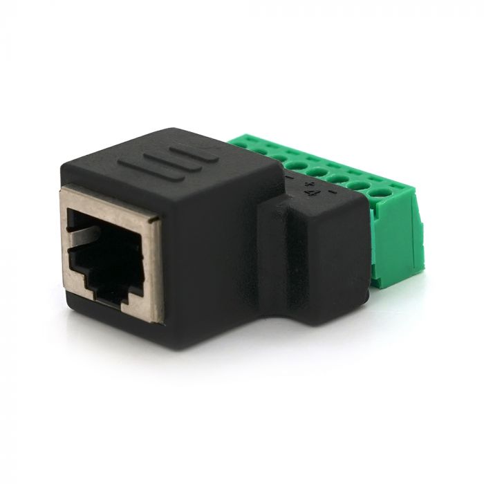 
					Роз'єм для підключення RJ-45(F) (8 контактів) з клемами під кабель Q100