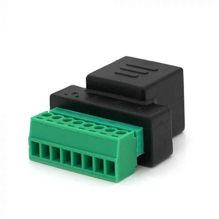 
					Роз'єм для підключення RJ-45(F) (8 контактів) з клемами під кабель Q100