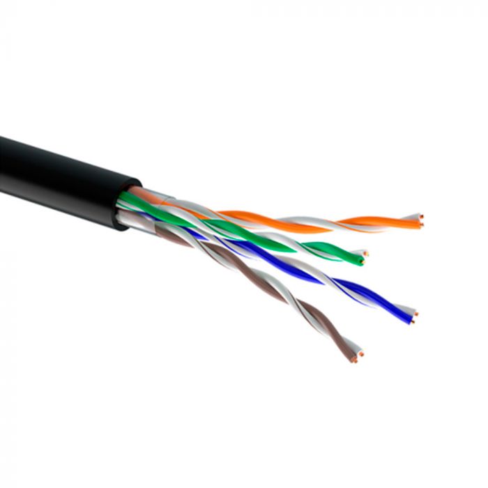 
					Кабель Одескабель КПП-ВП (100) 4 * 2 * 0,51 (U/UTP-cat.5E), СU, ізоляція ПЕ, для зовн. робіт, 100 м.