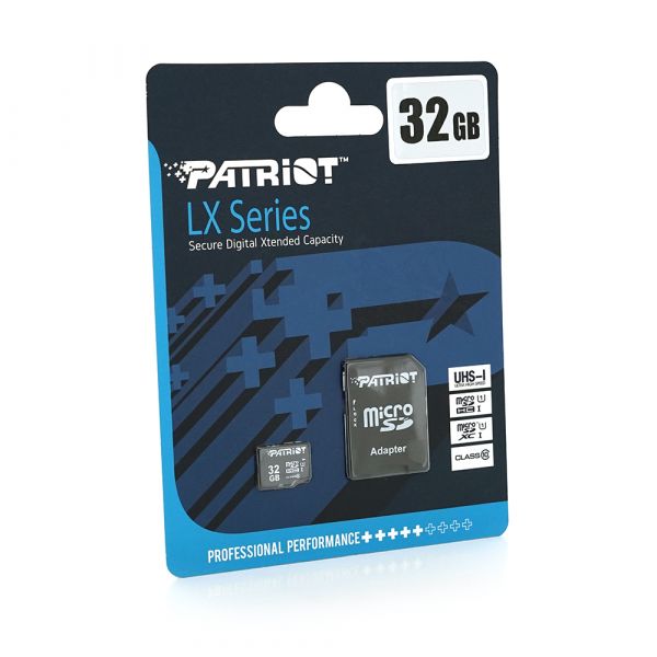 
					Карта пам'яті Patriot LX microSDHC Class 10 UHS-I, 32GB