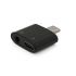 
					Перехідник KIN KY-203 Type-C(M) => Jack 3.5mm(F)+Type-C(F), Black, Box