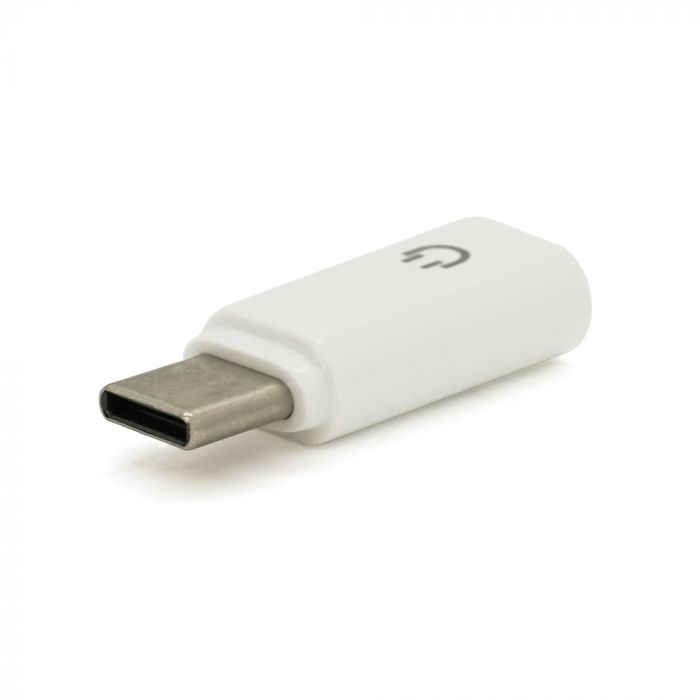 
					Перехідник KIN KY-195 Type-C(M) => Jack 3.5mm(F), White, OEM