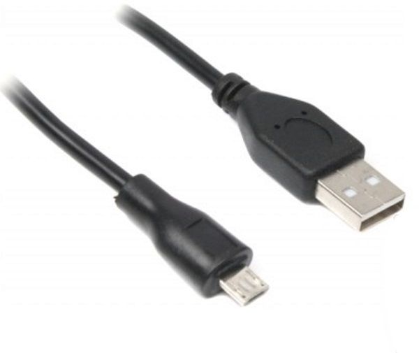 Кабель Maxxter USB 2.0 AM - microUSB B (UB-AMM-0.3M) чорний, 0.3м