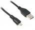 Кабель Maxxter USB 2.0 AM - microUSB B (UB-AMM-0.3M) чорний, 0.3м