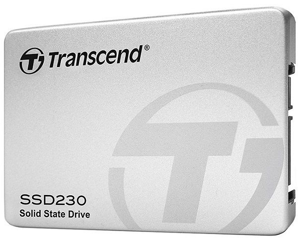 Твердотільний диск 2.5"  256GB Transcend 230S  (SATA 6Gb/s, 3D NAND, Read/Write 530/400 MB/sec, 2млн.год. (MTBF), 140 TBW)  (TS256GSSD230S)