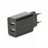 Зарядний пристрій EnerGenie EG-U2C2A-03-BK  (2 USB, 2.1A) чорний
