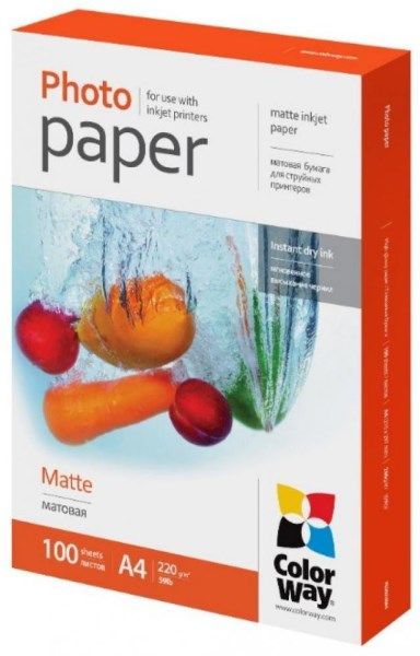Папір А4  220г/м², CW матовий, PM220-100 (PM220100A4) 100шт./уп.