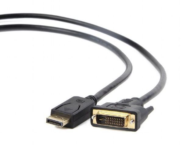 Кабель Display Port to DVI 24+1pin Cablexpert CC-DPM-DVIM-6  вилка/DVI вилка, 1,8м CC-DPM-DVIM-1.8М