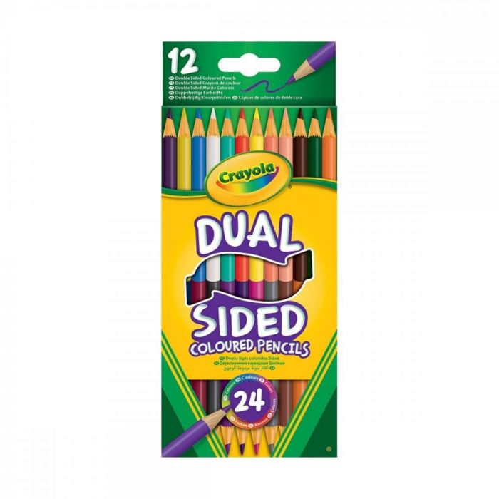 Crayola Кольорові двобічні олівці 12шт.(68-6100)