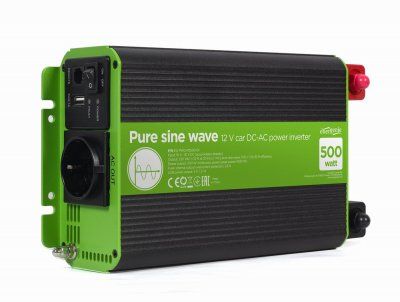 Автомобільний інвертор EnerGenie 500 W (EG-PWC-PS500-01_), чиста синусоїда
