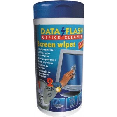 DataFlash DF1511 серветки для очистки матриць (50сухих+50вологих), туба.