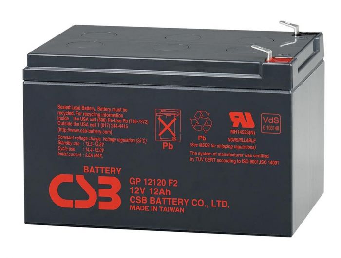 Акумуляторна батарея CSB 12V  12Ah GP12120F2 (151х98х100мм) ((GP12120 F2) )