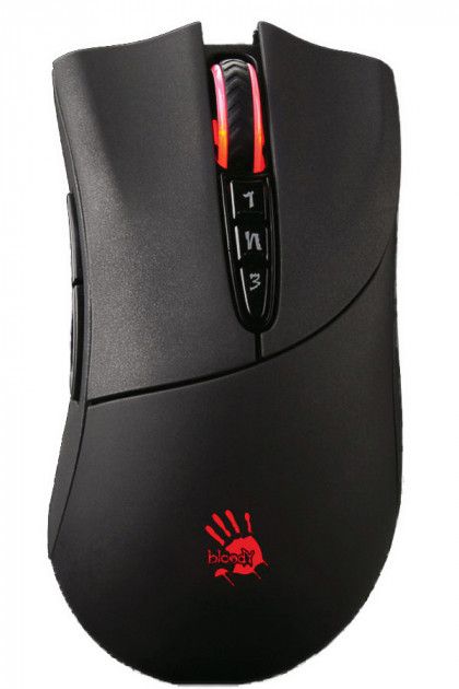 Миша A4 Tech R30A Bloody (Black) безпровідна ігрова Activated,4000 cpi, Metal Feet, Black