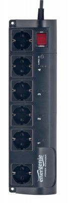 Мережевий фільтр 4.5м EnerGenie  EG-PMS2  програмується, USB інтерфейс 1.8м.