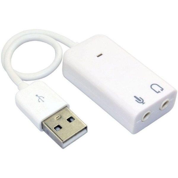 Звукова карта C-Media Dynamode USB (7.1) 8 каналів 3D білий
