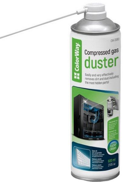 Стиснене повітря ColorWay CW-3380 для очистки техніки від пилу 800ml