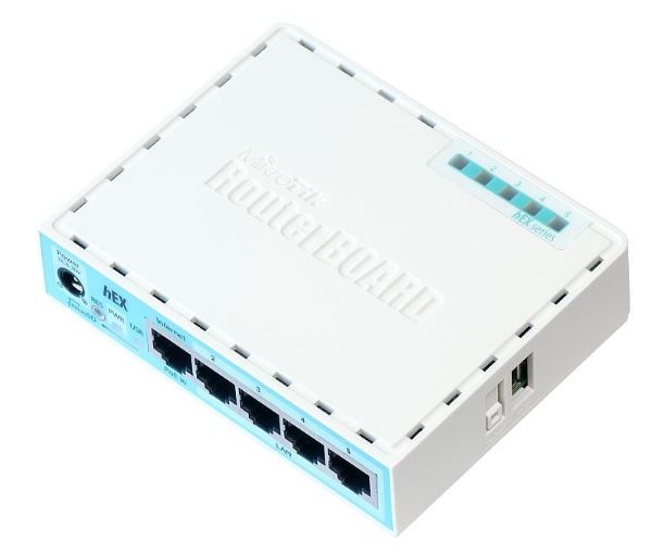 Маршрутизатор MikroTik RB750Gr3 ("hEX", 5x GLAN, PoE in, CPU 880MHz, 256MB RAM, USB port, RouterOS L4)