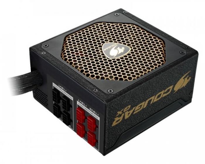 Блок живлення 800W Cougar GX 800  80 Plus Gold, Modular, 140 mm Ultra Quiet Fan, 10 SATA+ 4PCI-E