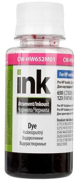 Чорнило HP 650/652/123  100мл Magenta HW652M  *ColorWay (CW-HW652M01)