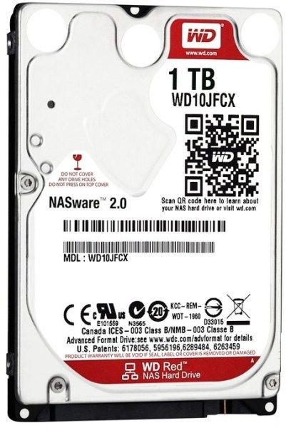 Жорсткий диск 2.5"  1TB Western Digital IntelliPower  16MB RED SATA 3  9,5mm (WD10JFCX)