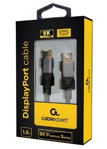 Кабель DisplayPort-DisplayPort Cablexpert CC-DP8K-6, v1.4 цифровий інтерфейс, 1.8 м