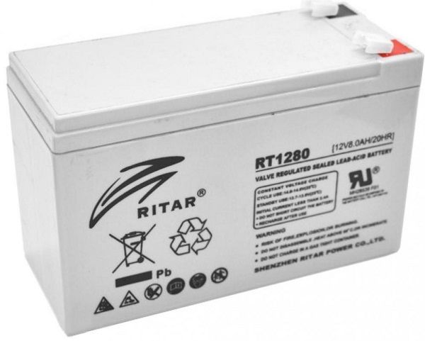 Акумуляторна батарея Ritar AGM RT1280 (12В 8Aг)