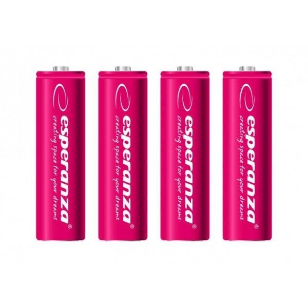 Акумулятор AA 2000mAh ESPERANZA red Ni-MH (4шт/уп) (EZA104R)