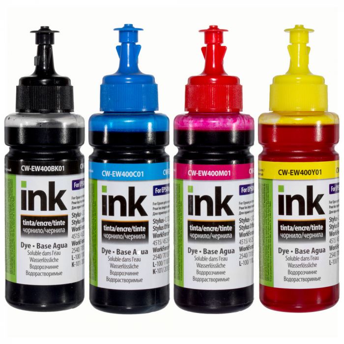 Чорнило Epson T26/C91 (4х100мл) BK/С/M/Y Комплект  *ColorWay (CW-EW400SET01)