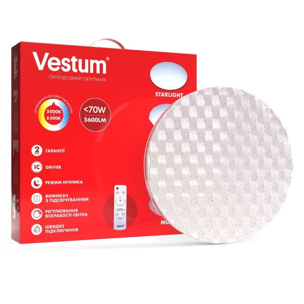 Світильник SMART Vestum CELL 70W 385*65мм 3000K-6500К, 5600Lm з д/у