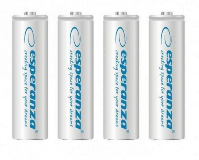 Акумулятор AA 2000mAh ESPERANZA white Ni-MH (4шт/уп) (EZA104W)