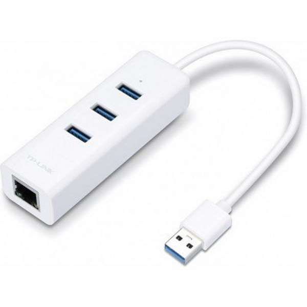 Адаптер TP-LINK UE330 (Мережевий адаптер USB 3.0 / Gigabit Ethernet та 3-портовий USB3.0 хаб)