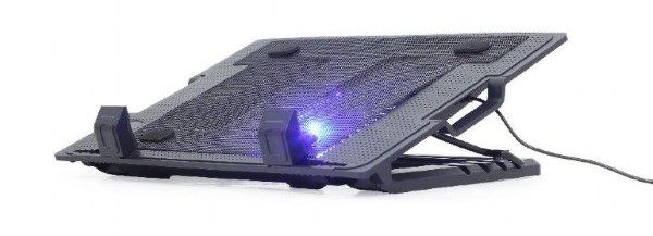 Підставка-охолоджувач Gembird NBS-1F17T-01 1x150 mm fan, black