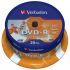 Диск DVD-R 4.7GB  16x   25pcs  Verbatim Wide Inkjet Printable ID Brand  Spindle