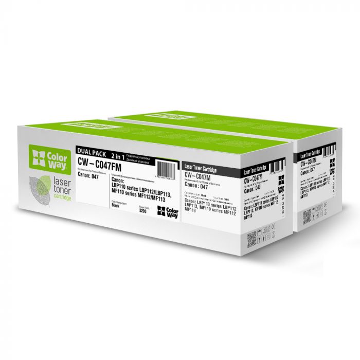 Картридж Canon 047 (LBP112/MFP112/113) (CW-C047FM) DUAL PACK  *ColorWay