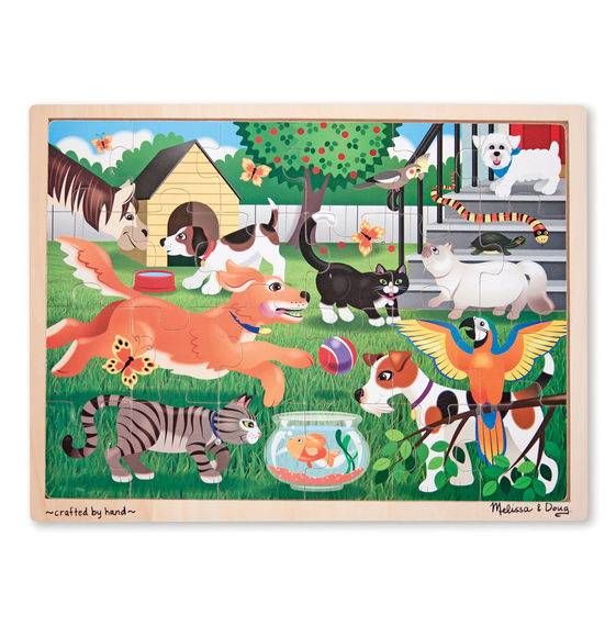 Дерев'яний пазл Melissa & Doug Домашні тварини (MD19059)