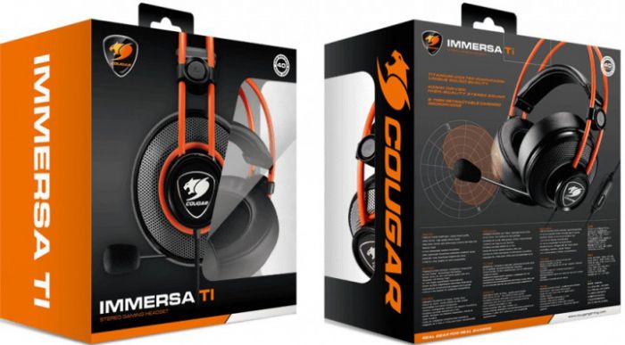 HeadPhone+Mic Cougar IImmersa Ti Ігрова гарнітура, спрямований мікрофон з шумозаглушенням