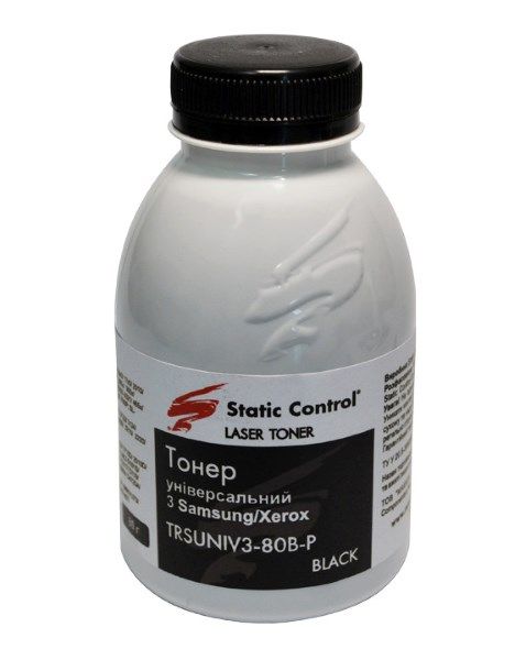 Тонер Samsung/Xerox Універсальний №3  80г (фасований)  *Static Control (TRSUNIV3-80B-P)