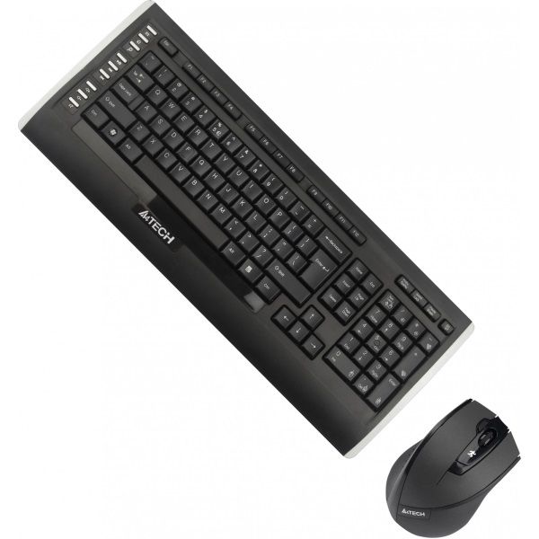 Клавіатура+миша безпровідні A4Tech Wireless 9300F (GR-152+G9-730FX) R=15m Black USB (4711421877435)