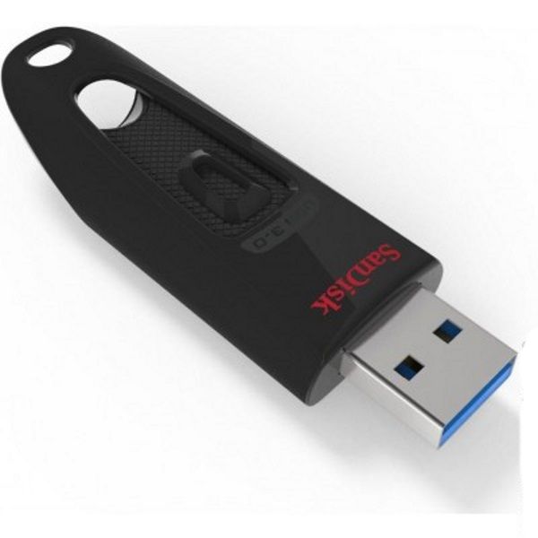 Накопичувач USB Flash drive  64GB  SanDisk Ultra  (USB3.0) Чорний (SDCZ48-064G-U46)