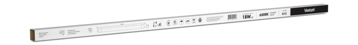 Лампа LED Vestum T8 1200мм 18W 1600Лм 6500K 175-250V G13