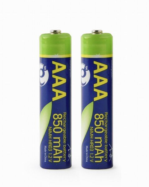 Акумулятор AAА 850mAh EnerGenie EG-BA-AAA8R-01, Ni-MH HR03/AAA 850мАч (2 шт.), блістер