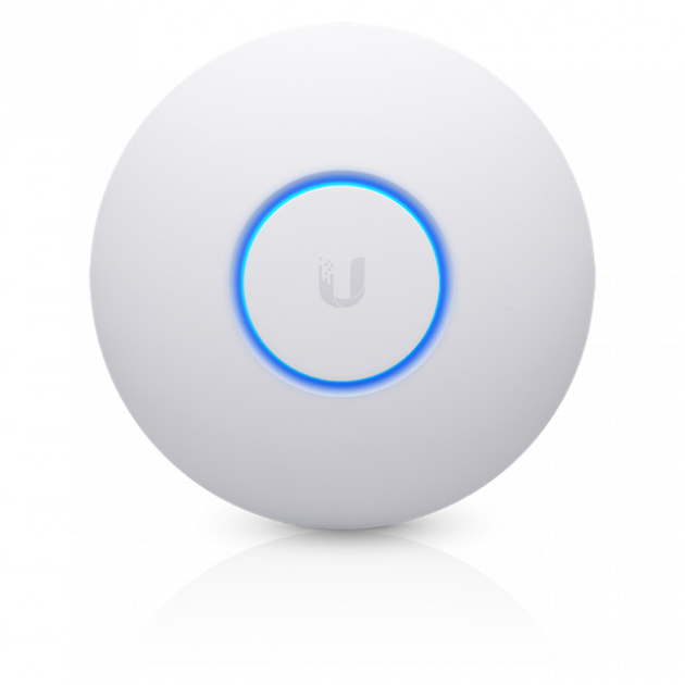 Точка доступа Ubiquiti UniFi AP nano HD (UAP-nanoHD), 1xGLAN, PoE in, 2,4+5 GHz, 802.11a/b/g/n/ac/ac-wave2, 2,8&3dBi, 23&25dBm, 4*4 MIMO, 300+1733 Mbps, range 122 m.