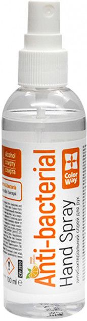 Антисептик спиртовий ColorWay CW-3912 для дезінфекції рук /апельсин 100мл (CW-3912)